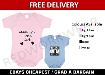 £5.99 • Buy Unisex Personalised Baby Grow Vest Bodysuit Boy Girl