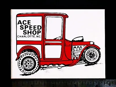 ACE Speed Shop  Charlotte N.C. - Original Vintage Racing Decal/Sticker • $5.50