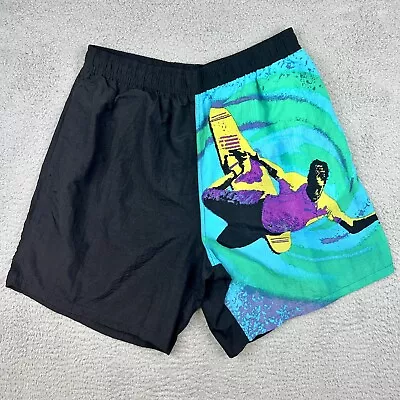 Catalina Swim Trunks Mens Large Nylon Swishy Skater Surf Colorful 90s Mesh Lined • $14.98