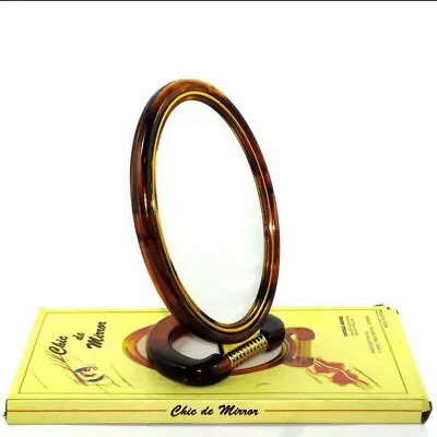 Double Sided Desk Stand Mirror One Side Magnifying One Side Regular 15CM UK • £4.99