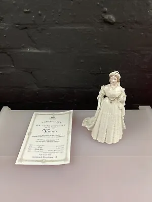 Coalport Queen Victoria Royal Wedding Day Royal Brides Ltd Ed Figurine 1618 1990 • £64.99