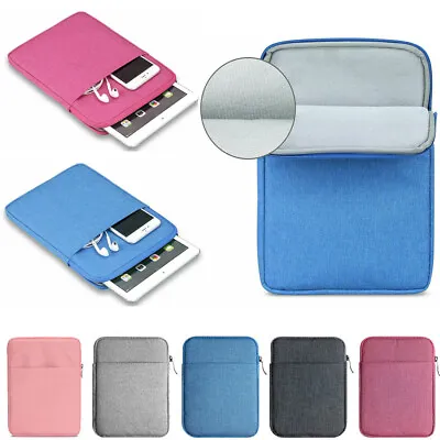 £8.99 • Buy Pocket Sleeve Bag Pouch Canvas CASE For IPad 5 6 7 8 9 10th Air 2 3 4 Mini Pro11