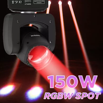 150W Moving Head Stage Light 4-in-1 RGBW LED Gobo Beam DJ Disco DMX Spot Light • $89.99