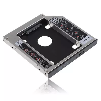 $9.99 • Buy 12.7mm Universal SATA 2nd HDD SSD Hard Drive Caddy For CD/DVD-ROM Optical Bay