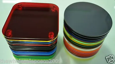 Coasters Acrylic Plastic For Kitchen Breakfast Bar Dining Table Coffee Tables • £2.57