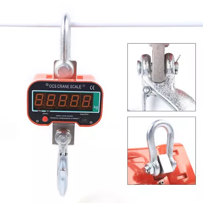 3000KG 6600lbs Digital Crane Hanging Scales Heavy Duty Industrial LED Display US • $145.35