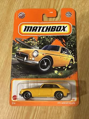 Matchbox 1/64 1971 MGB GT Coupe Diecast Model Car NEW IN PACKAGE • $9.99