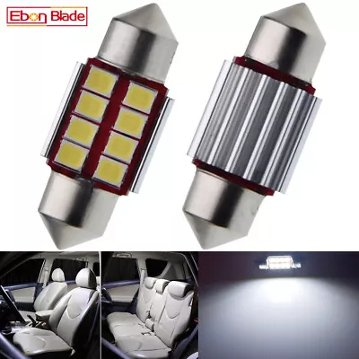 2 X 31MM LED FESTOON BULB 6V 6 Volt SV7 CAR INTERIOR DOME MAP NUMBER PLATE LIGHT • $4.66