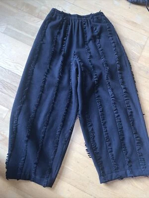 £35 • Buy OSKA Pull-on Wide Legged Trousers With Frill Detailing 100% Wool Size II. Gt Con