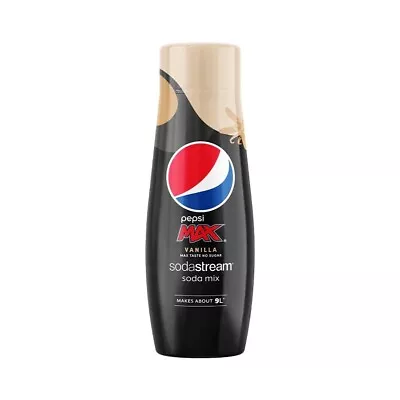SodaStream Pepsi Max Vanilla Flavour Syrup Sparkling Soda Water 440ml • $13