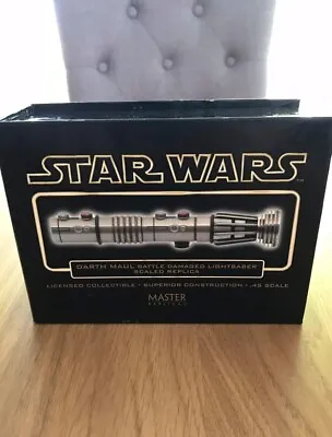 Master Replicas Star Wars Darth Maul Battle Damaged Replica Lightsaber .45 Scale • £75