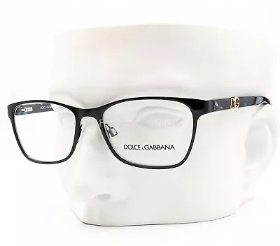 Dolce Gabbana D&G 1244P 1225 Eyeglasses Glasses Black / Blue Marble 53-16-135 • $80