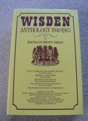 £6 • Buy Wisden Cricket Anthology 1940 - 1963, Hardback, Good Condition, 1988 Edition