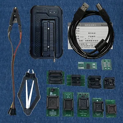 XGecu NEW T48 (TL866-3G) Programmer 34000+ ICs + 13 Accessories Adapter Sockets • $138.57