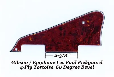 Brown Tortoise Pickguard 4 Ply For USA Gibson Les Paul Standard Studio Guitar • $7.99