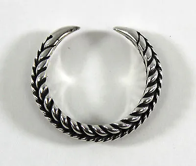 Braided Viking Claw Ring - US Size 10 - 925 Sterling Silver --- Norse/Medieval • $66.95