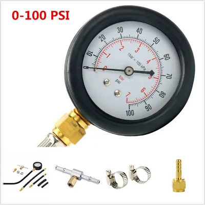 Universal Car 0-100PSI Fuel Injection Pump Pressure Injector Test Pressure Gauge • $39.05