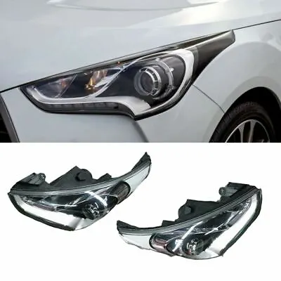 OEM Parts Projection LED Head Lamps Lights LH RH 2pc For HYUNDAI VELOSTER 12-14 • $939.50