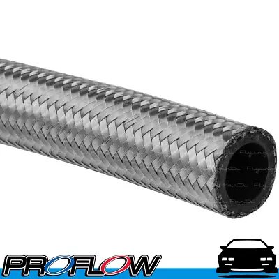 PROFLOW Stainless Braided Hose Oil Fuel E85 AN -8 (AN8) 1M • $40.17