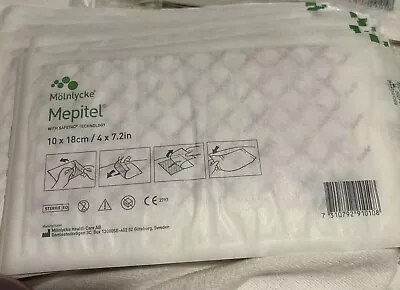 20 Ea. Molnlycke 291099 Mepitel One Wound Contact Layer With Safetac 4  X 7.2  • $26