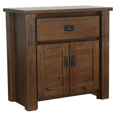 Progressive Furniture Trestlewood Wood Nightstand In Mesquite Pine Brown • $275.90