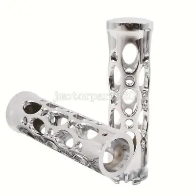 Chrome 1  Handlebar Hand Grips For Suzuki Boulevard C50 C90 C109R M50 M90 M109R • $31.48