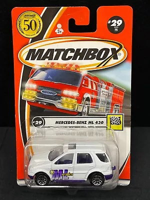 2002 Matchbox Mbx Moc 50th International Card #29 Mercedes-benz Ml 430 White • $4.95