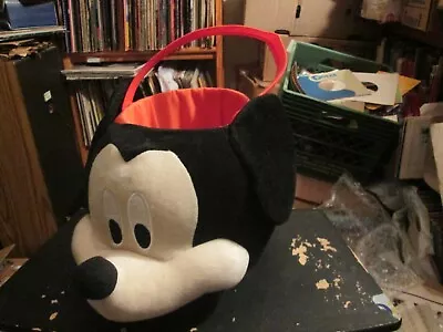 Disney Plush Mickey Mouse Easter Egg / Trick Or Treat Halloween Candy Basket • $8.05