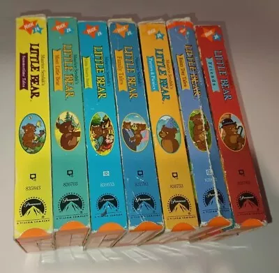 Lot Of (7) Maurice Sendak's Little Bear VHS VCR - Nick Jr. Orange Tapes  • $31.99