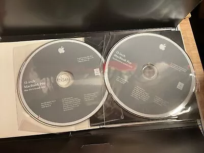 Apple 13-inch MacBook Pro Mac OS X 10.5.7 Install Applications 2 Disc DVD • $24.98