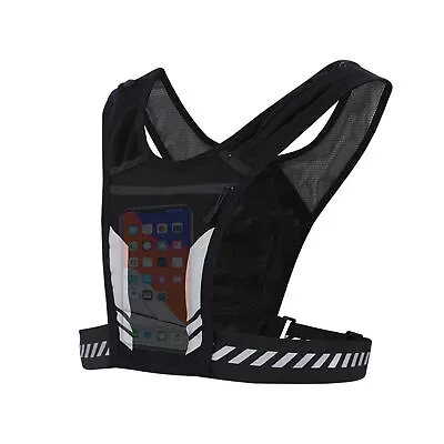 Reflective Vest Outdoor Tooling Night Safety Chest Rig Carrier Modular Bag Pouch • $17.70