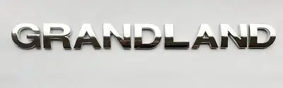 New Chrome 3D Self-adhesive Car Letters Badge Emblem Sticker Spelling GRANDLAND • £10.99