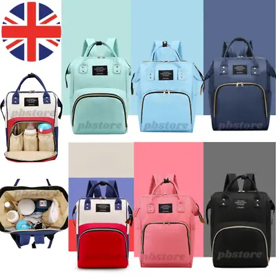 £11.89 • Buy Mummy Baby Nappy Diaper Bag Backpack Mom Travel Bag 