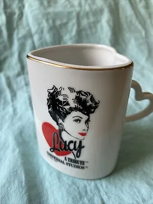 Vtg Japan I Love Lucy A Tribute Universal Studios Coffee Cup Mug Heart Ceramic • $8