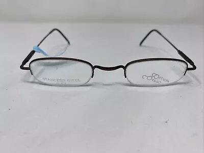 Otego Optical Bliss Mocha 46-22-135 Brown Half Rim Eyeglasses Frame O396 • $55