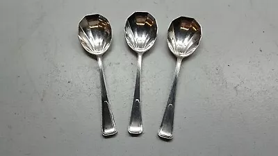 3 Vintage James Ryals Silver Plated Dessert/Fruit Spoon • £10