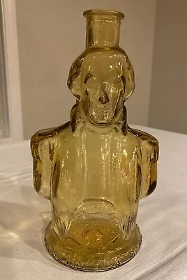 Wheaton Glass George Washington Presidential Glass Bottle Amber 9 1/2” Tall • $9.99