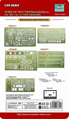 TRU06604 - Trumpeter 1:24 - Hawker Hurricane Mk.IIC Upgrade Set • £39.99