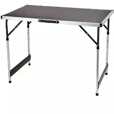 Camping Picnic Aluminium Folding Table Lightweight Height Adjustable Portable UK • £27.95