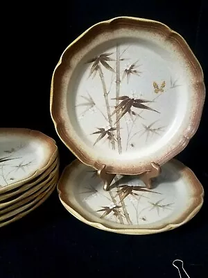 MIKASA WHOLE WHEAT BAMBOO GROVE (2) Dinner Plates Stoneware EXCELLENT • $24.33