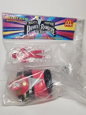 Mighty Morphin Power Rangers The Movie 1995 McDonalds Red Ranger W/Ape NEW • $12.99
