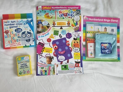 £38.99 • Buy Numberblocks CBeebies Alphablocks Gift Pack Birthday Gift Magazines Game Set