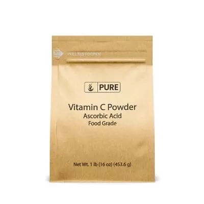 Pure Vitamin C Powder (1 Lb) Eco-Friendly Packaging Ascorbic Acid DIY Skin • $12.89