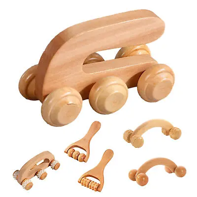 Wood Therapys Roller Massage Tool Muscle Belly Relief Tool Wooden Massager • $9.02