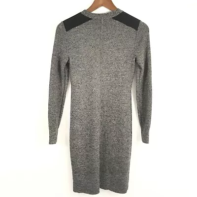 Gap Women’s XS Gray & Black Extra Fine Merino Wool Sweater Dress • $27