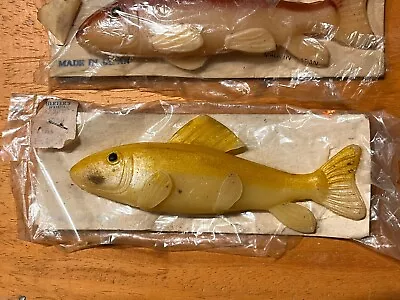 2 Vintage Herter's Soft-body 5” Minnows ~Made In Japan~ Fishing Lure Lot *LOOK!* • $19.99