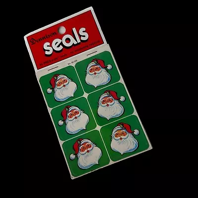 Dennison Santa Clause Pres-a-ply Seals Vintage NOS • $9.99