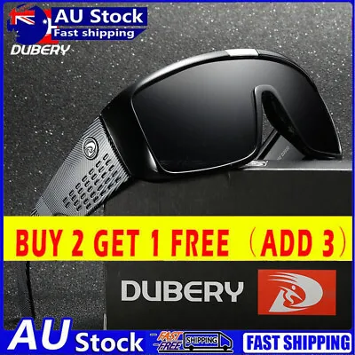 $16.59 • Buy DUBERY Sunglasses Men's Stylish Flat Top Frame Polarized Glasses Sailing Fishing