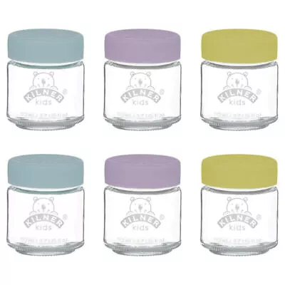 Kilner Set Of 6 Screw Top Silicon Lids Babies Food Storage Glass Jar Leakproof • £14.89