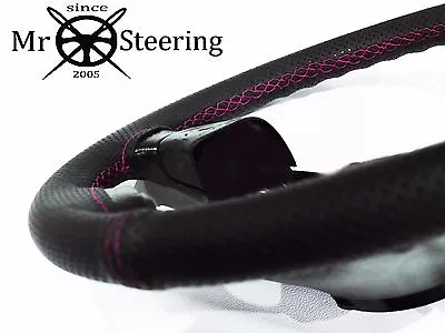For Chevy Corvette C3 Perforated Leather Steering Wheel Cover Hot Pink Double St • $69.12